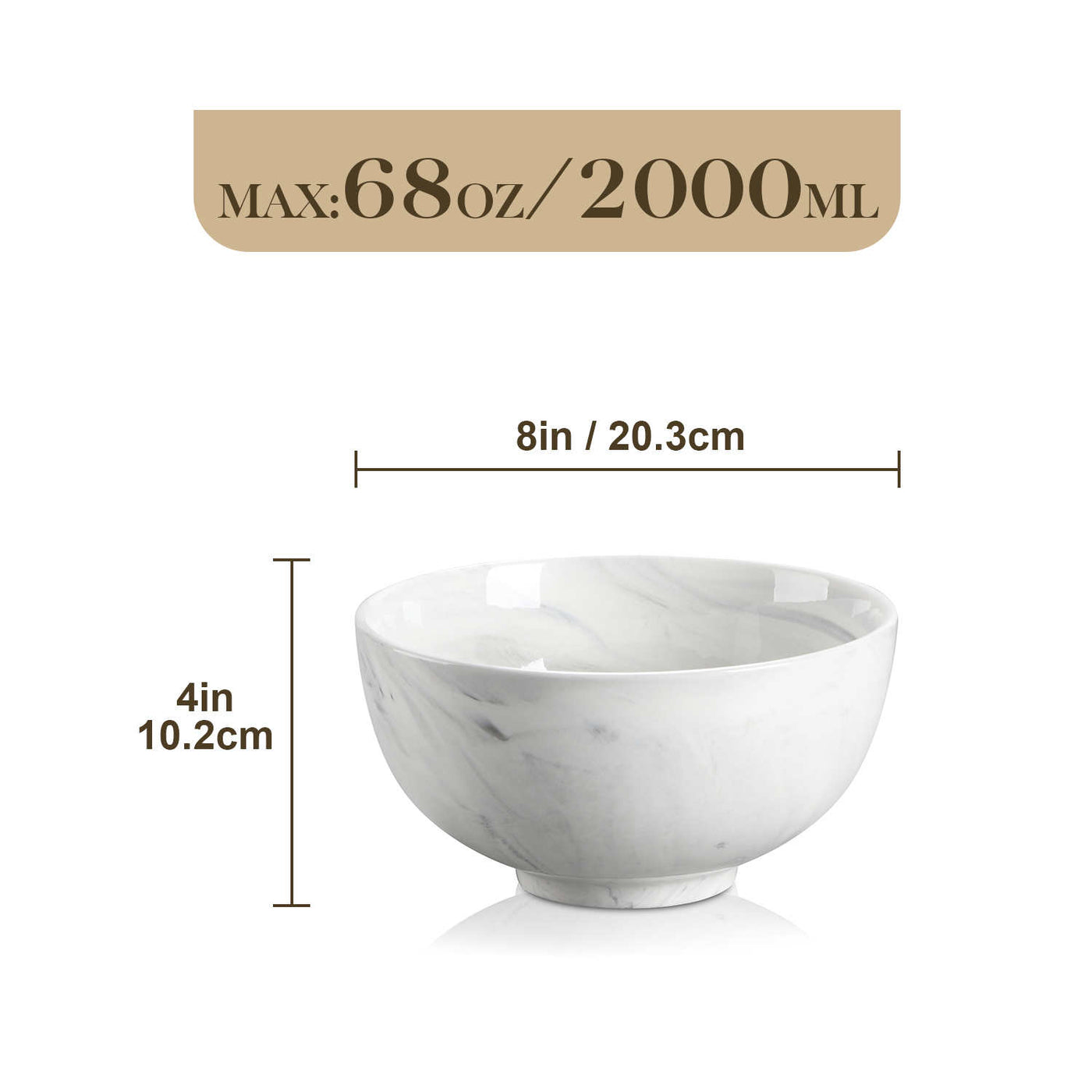 Marble Grey Medium Sharing Bowls Set of 3