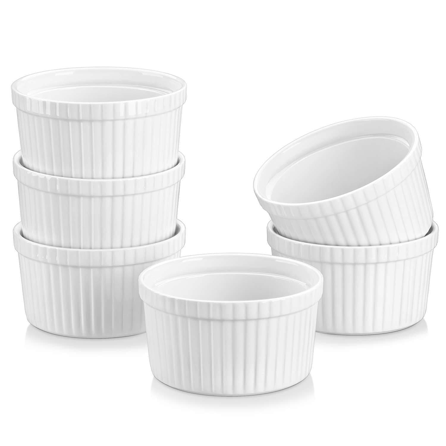 MALACASA Ramekins 7oz Set of 6