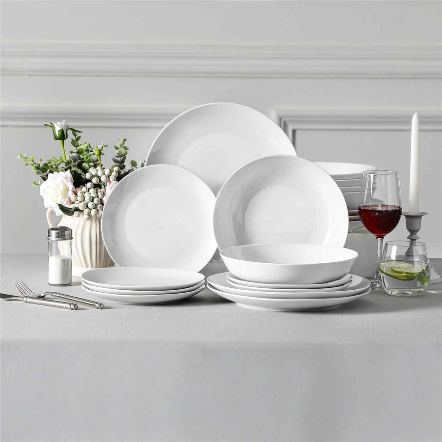 18-Piece Porcelain Set, Perfect For Versatile Party Themes, From Floral Spring Gatherings To Romantic Dinners And Festive Celebrations.