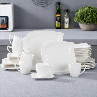 Vaisselle en porcelaine parfaite: l'art de la forme de placage