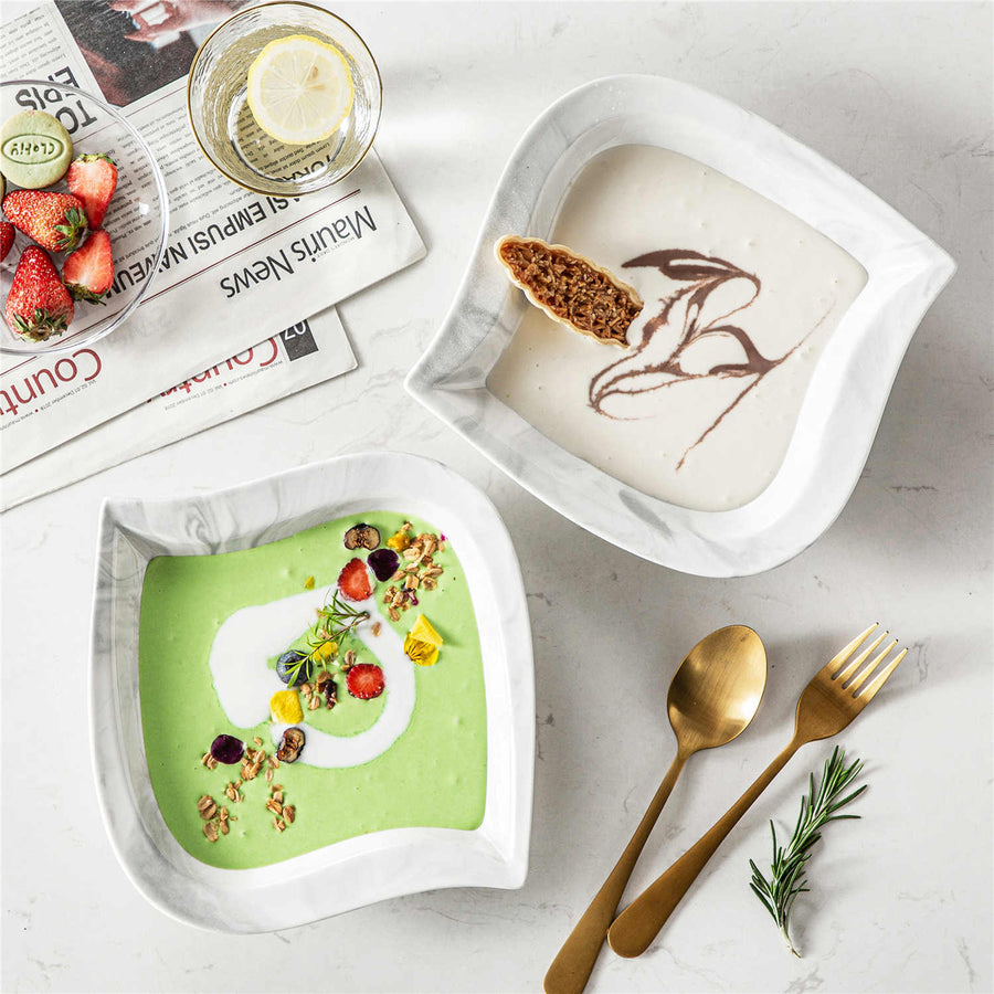 Elegant Porcelain Dinnerware Set Perfect for Serving Bean Soup
