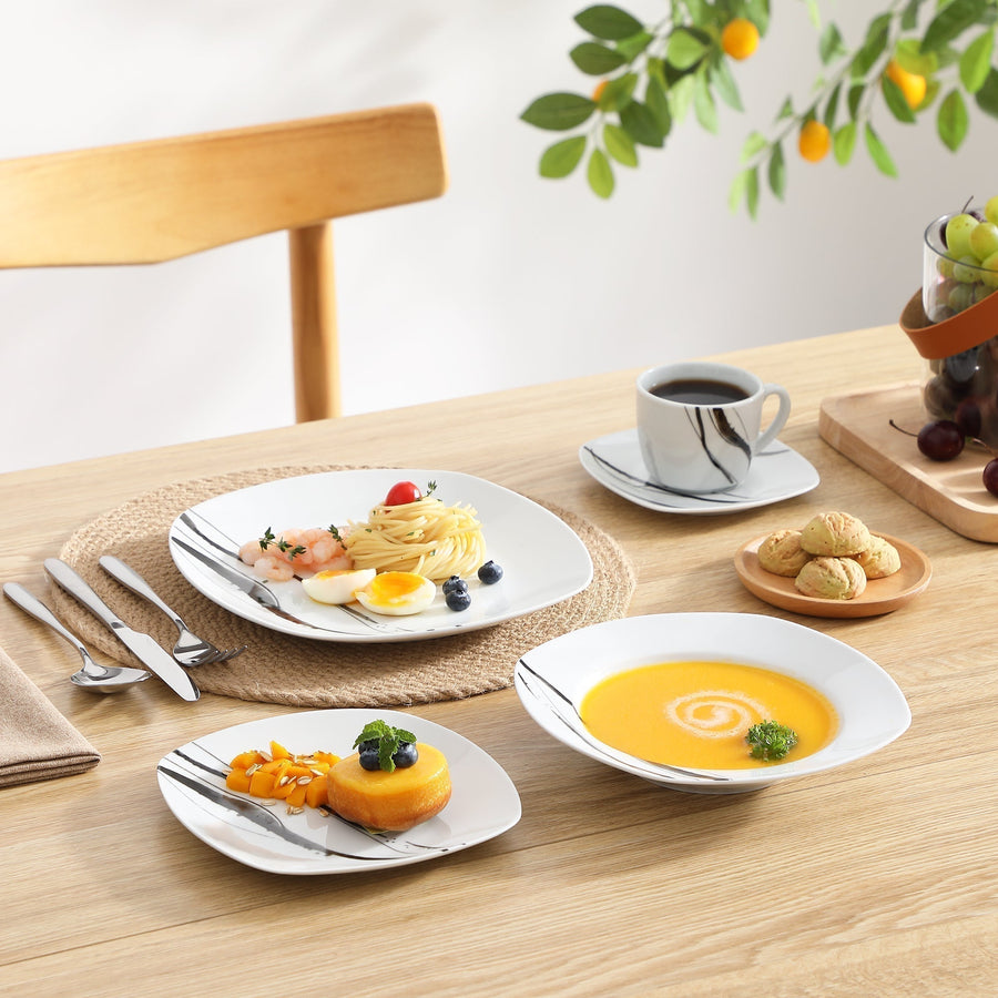 Non-toxic porcelain dinnerware is a safe, durable, and eco-friendly choice, free from harmful chemicals like lead and cadmium.