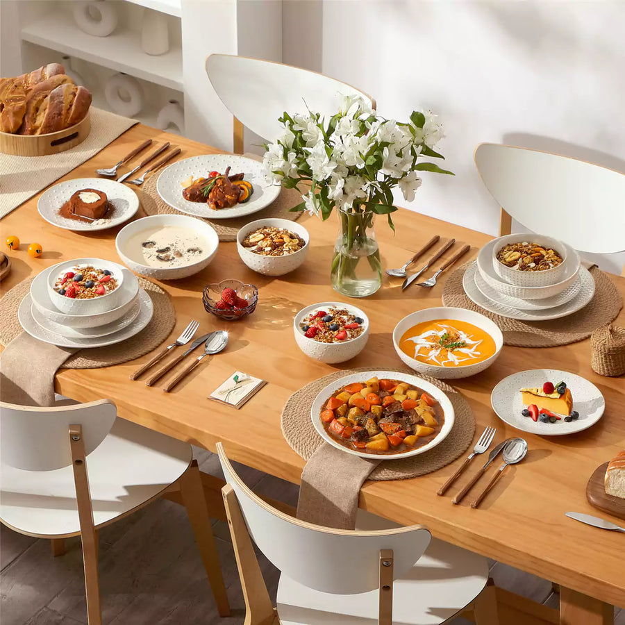 Porcelain vs ceramic vs bone china – comparison guide by MALACASA on key differences in translucency, weight, texture, and ideal uses of each dinnerware type for informed buying and appreciation