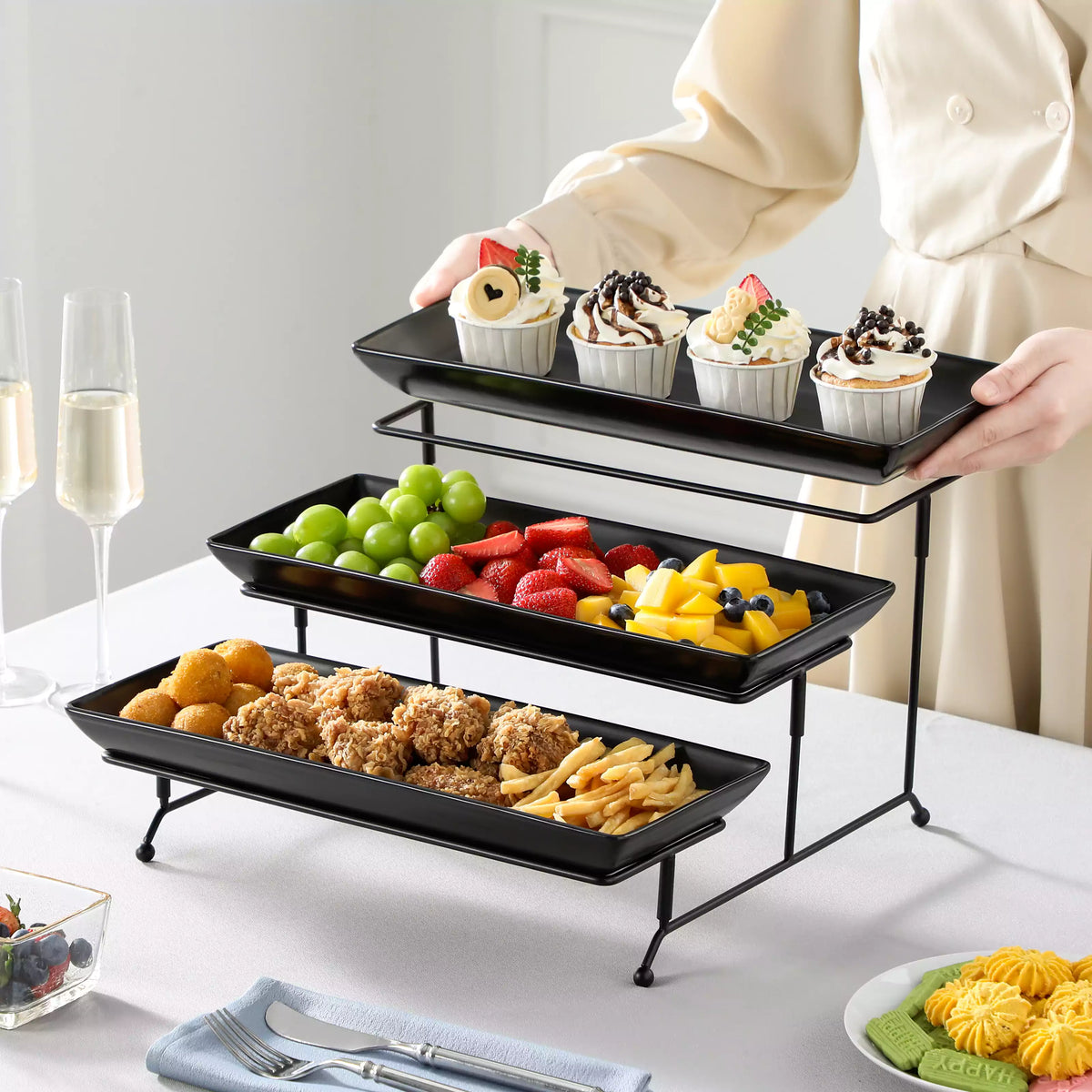 Guide to building a complete serveware set with platters, bowls, and dishes for stylish hosting