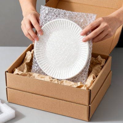 Come imballare i tuoi set di stoviglie per garantire che arrivino integri