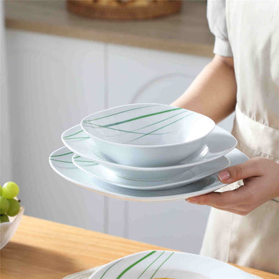 VEWEET Aviva off-whie porcelain dinnerware set