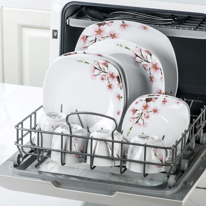 Annie 30-Piece Square Dinnerware Set for 6 | MALACASA