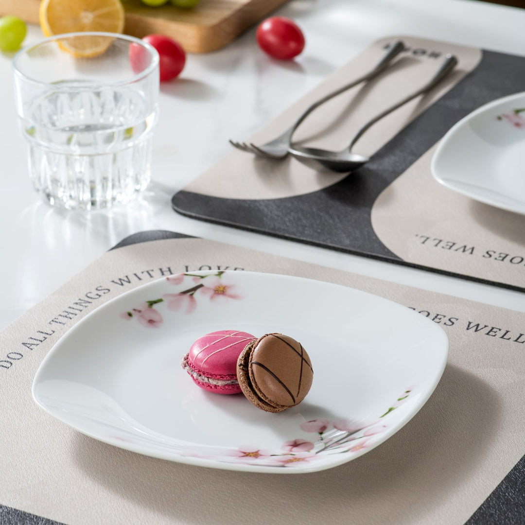 食器 Anne Annie 30-Piece Square Dinnerware Set for 6 | MALACASA