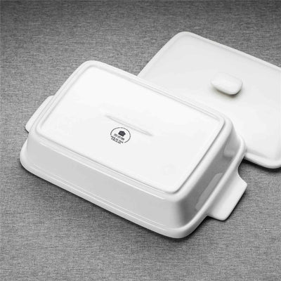 MALACASA 3.4QT Casserole with lid, crafted from high-quality materials, perfect for baking and serving hearty meals, ideal for family gatherings or special occasions-Ivory White#color_ivory-white