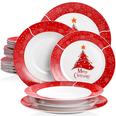Christmastree 18 Piece Dinnerware Set
