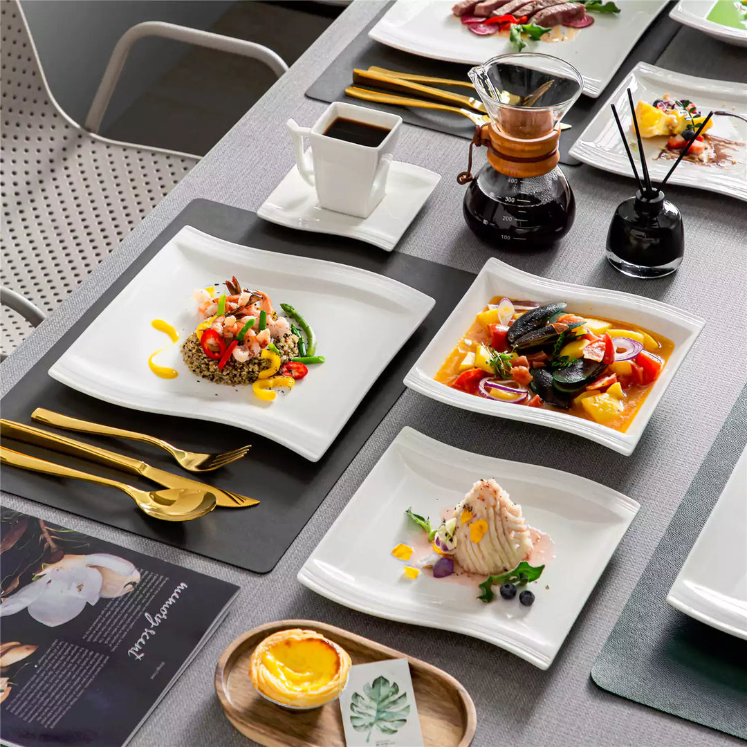 Flora 30-Piece Porcelain Dinnerware Set | Service for 6