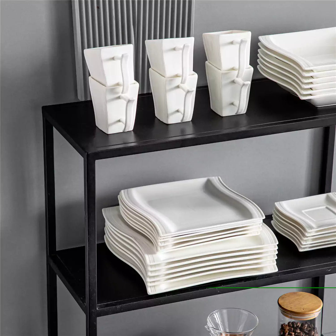 Flora 30-Piece Porcelain Dinnerware Set | Service for 6