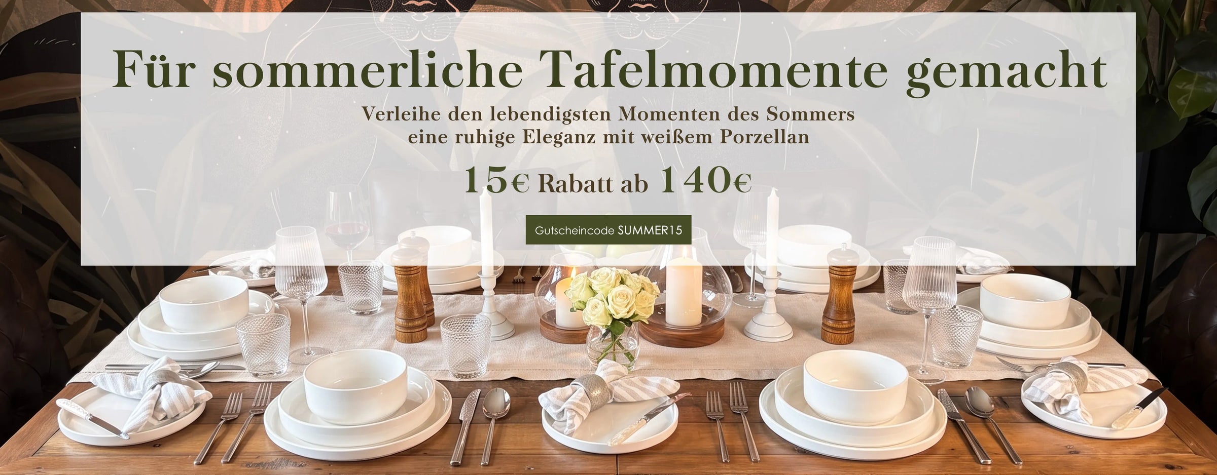 Bring a quiet elegance to the season's liveliest moments with white porcelain.