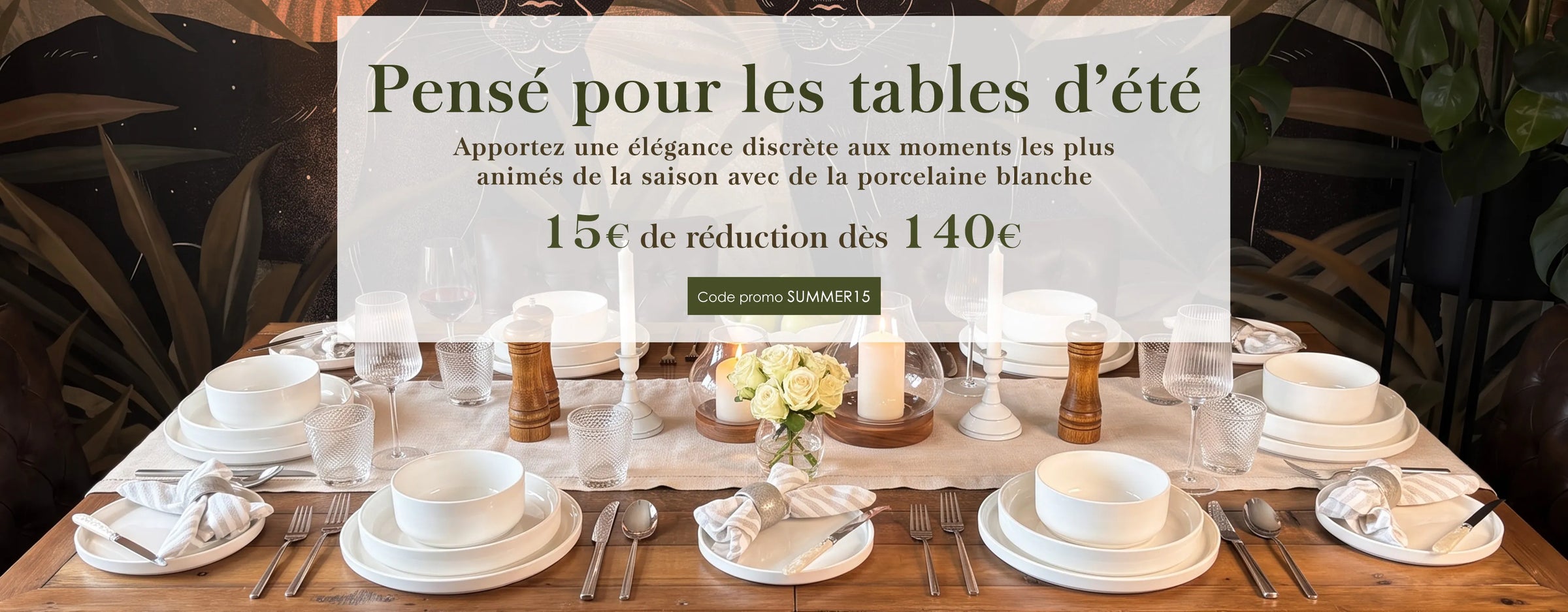 Bring a quiet elegance to the season's liveliest moments with white porcelain.