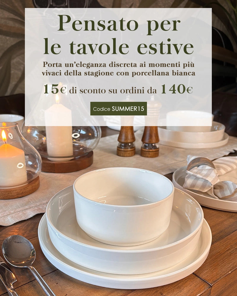 Bring a quiet elegance to the season's liveliest moments with white porcelain.