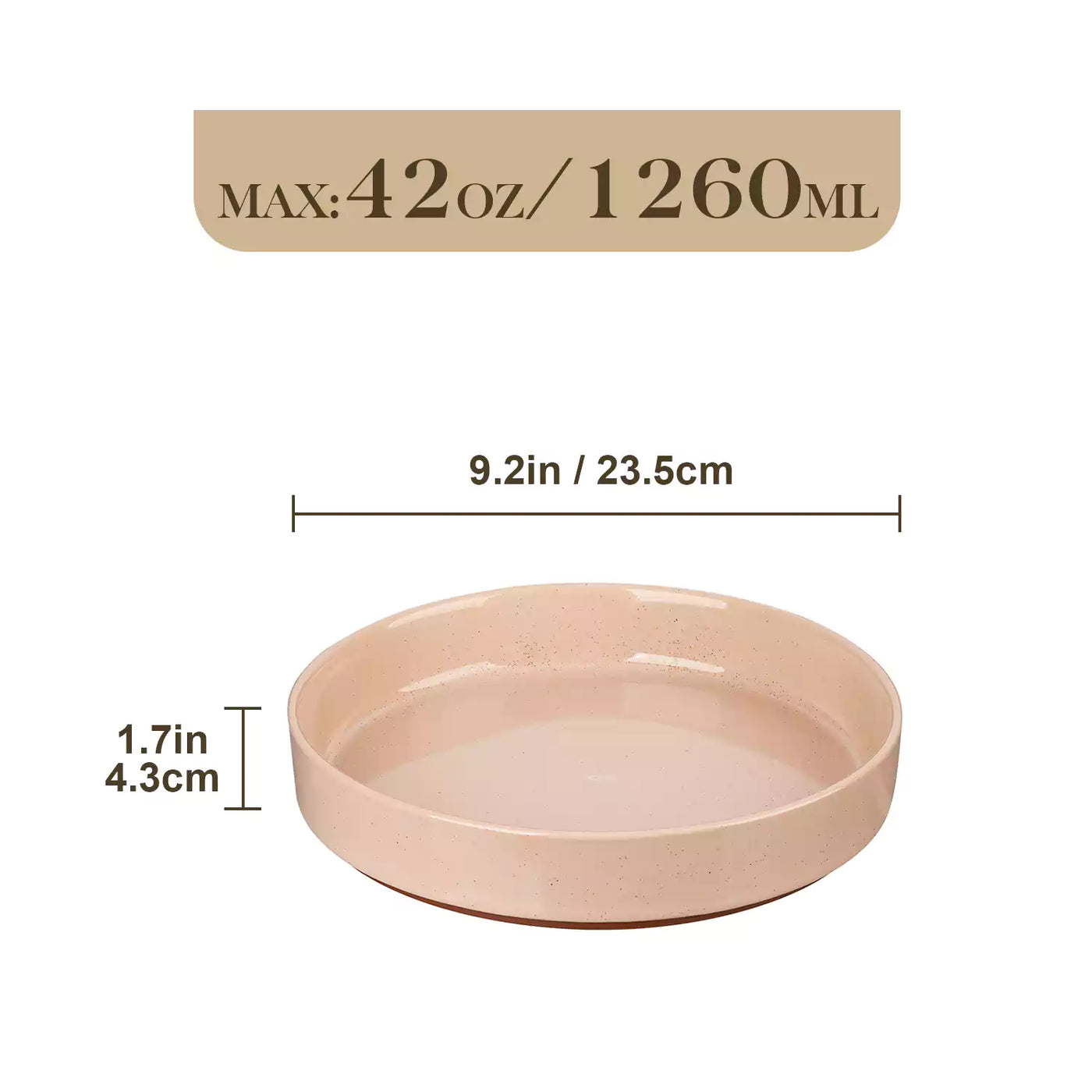 Leah 4-piece stoneware pasta bowls set with speckled glaze, non-slip bases, microwave, oven, and dishwasher safe, available in ivory and multicolor.#color_multicolor