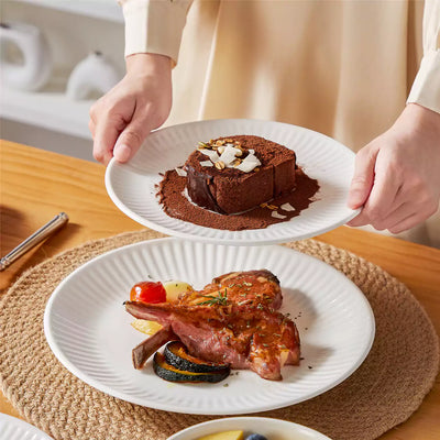 Leila 16 Piece Dinnerware Set - Ivory White#color_ivory-white