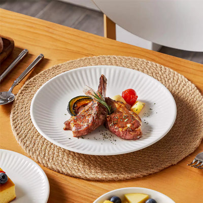 Leila 16 Piece Dinnerware Set - Ivory White#color_ivory-white