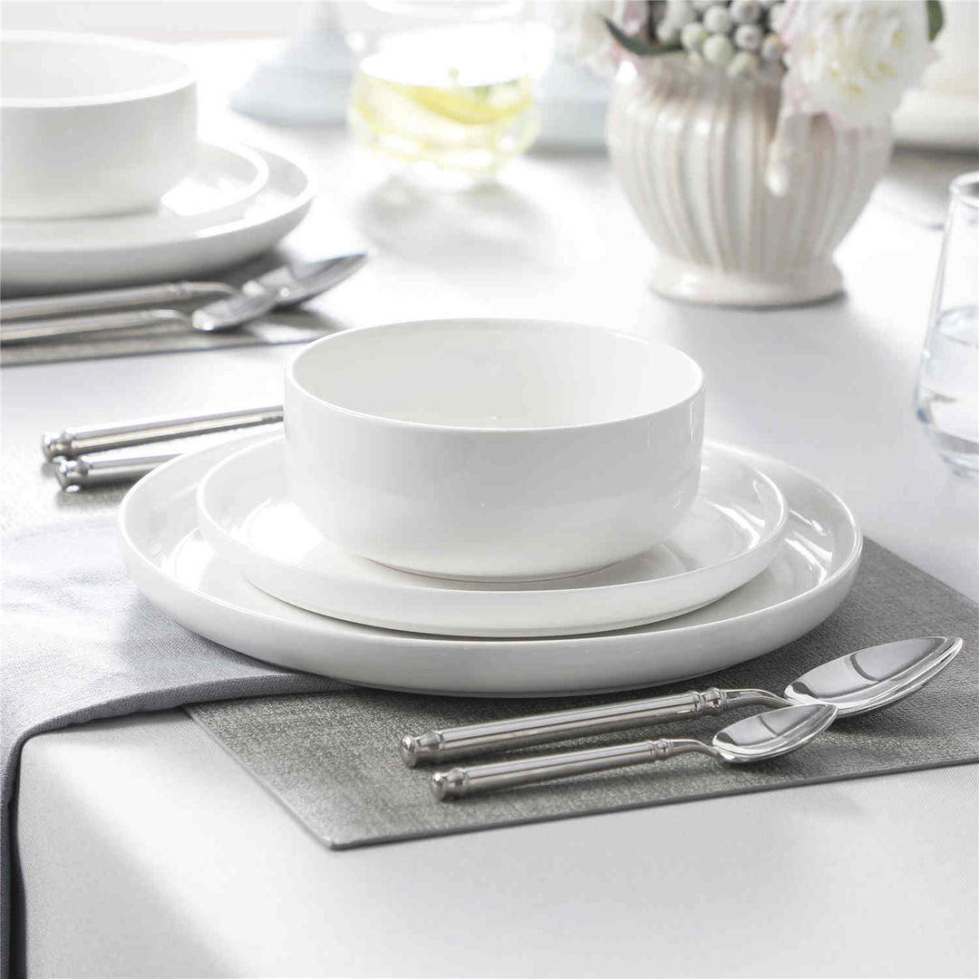 Malacasa Dinnerware Sets Amazon White Dishes MALACASA Luna 12
