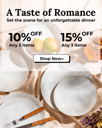 Set the scene for an unforgettable dinner with MALACASA Lydia dinnerware set, embossed design, plates and bowls set, valentine's day sale, 15% off