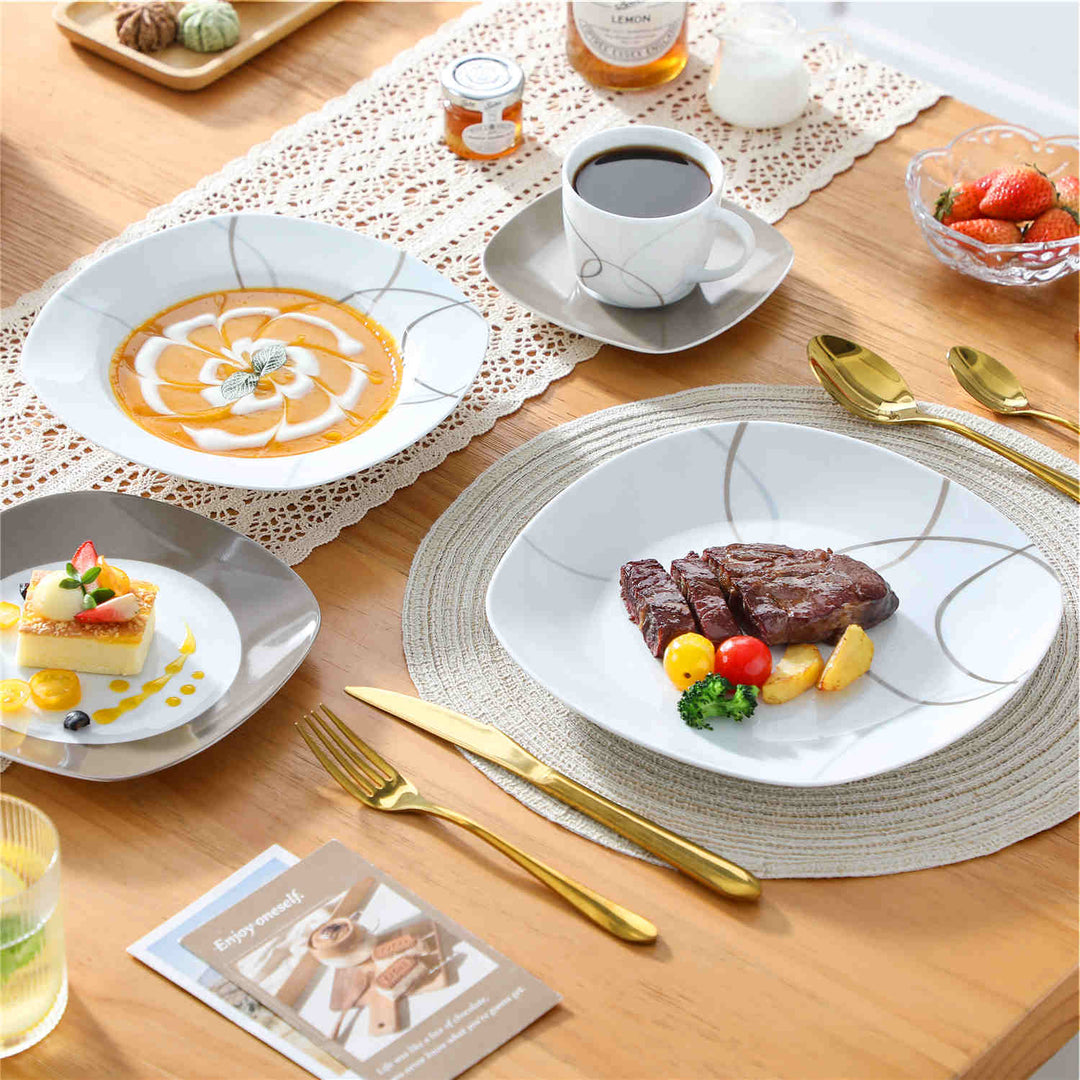 MALACASA Nikita 30 Piece Dinnerware Set