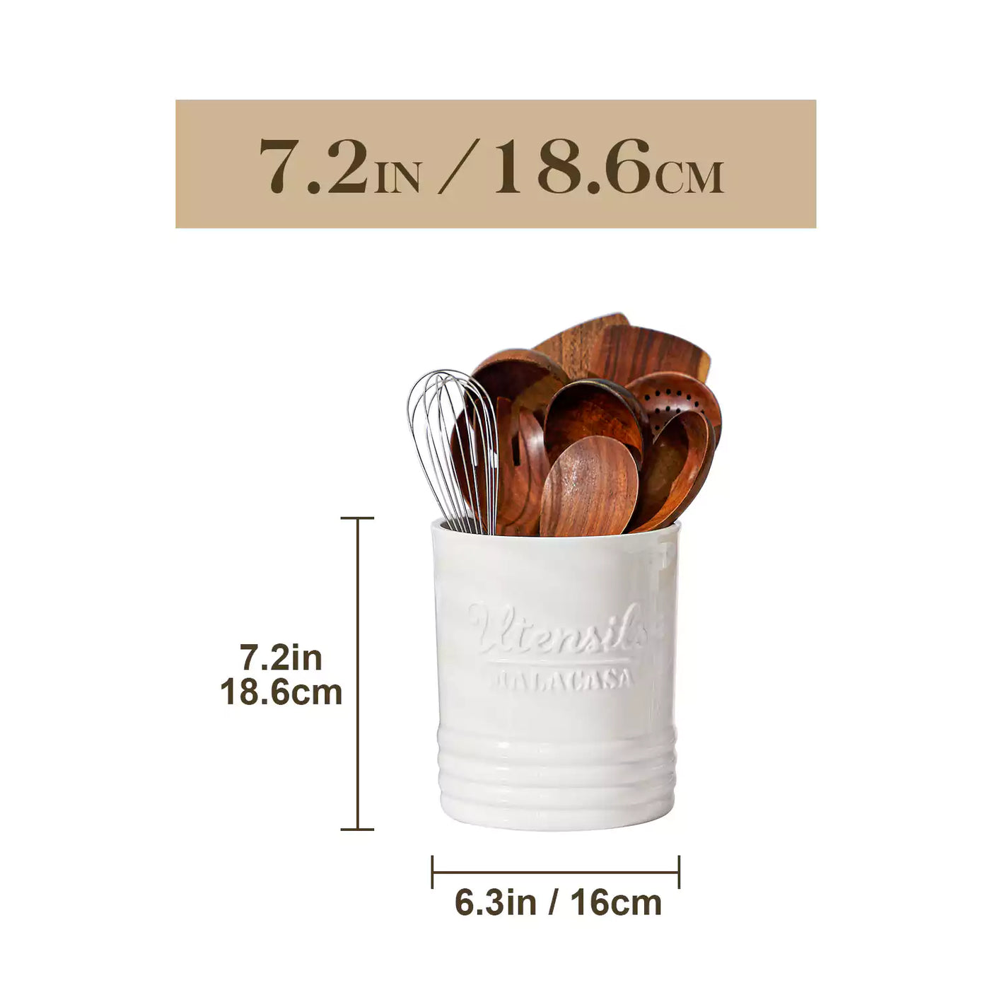 Pentola per utensili bianca