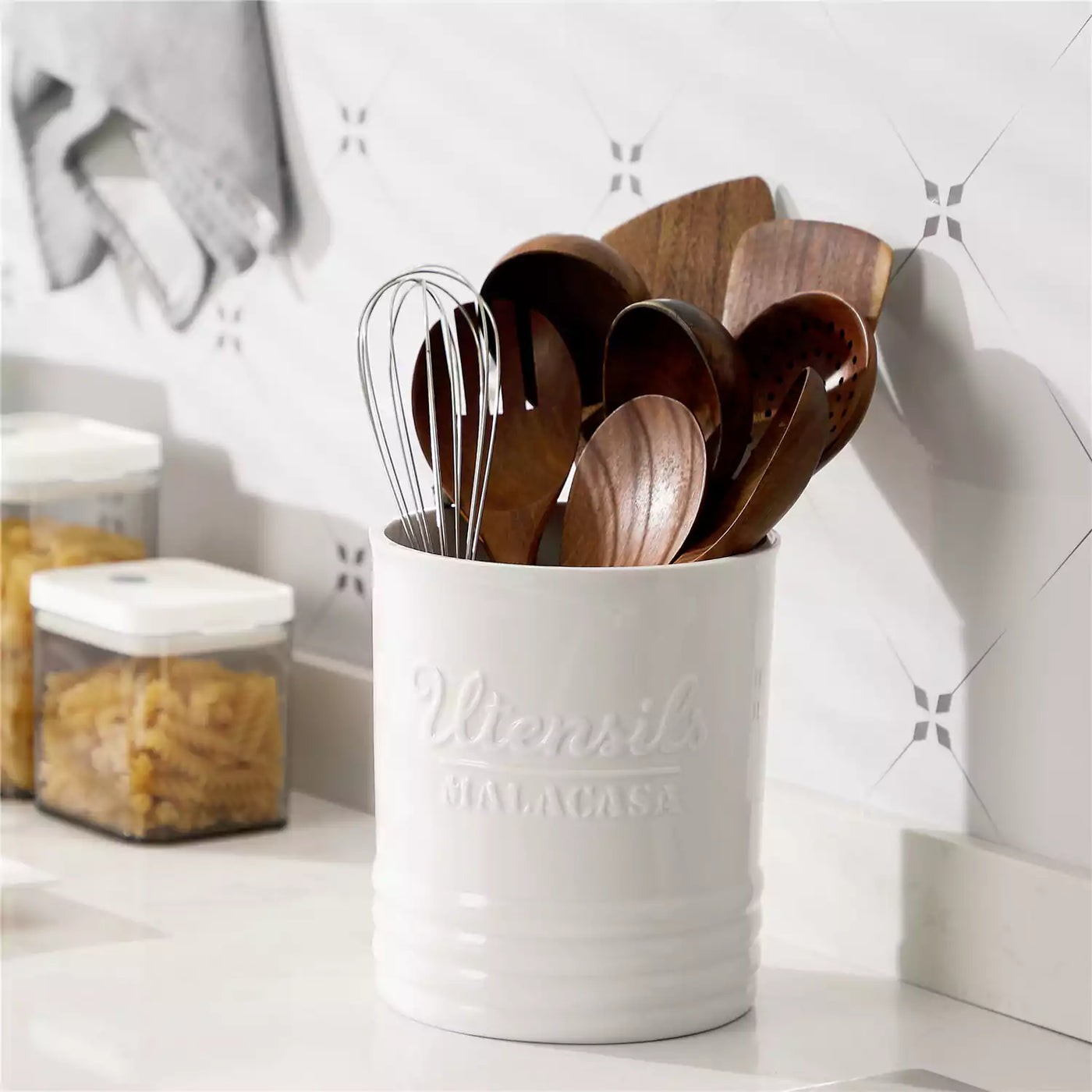 Pentola per utensili bianca