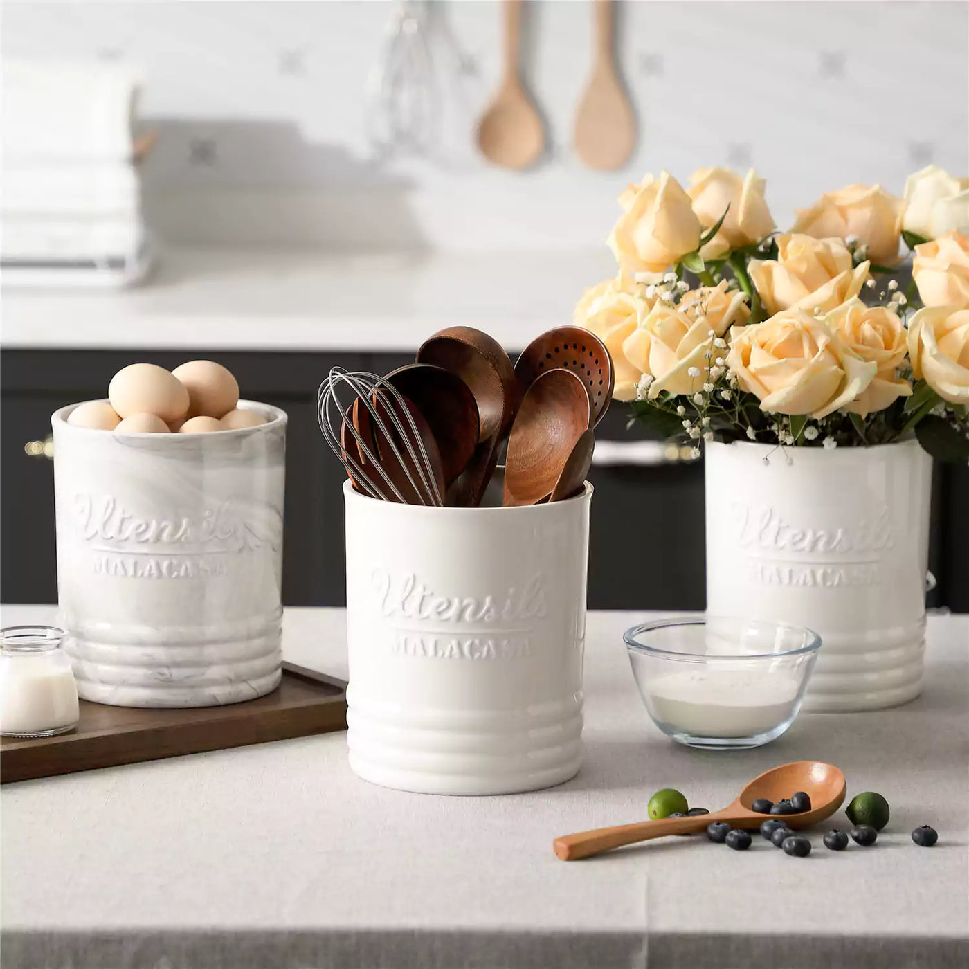 Pentola per utensili bianca