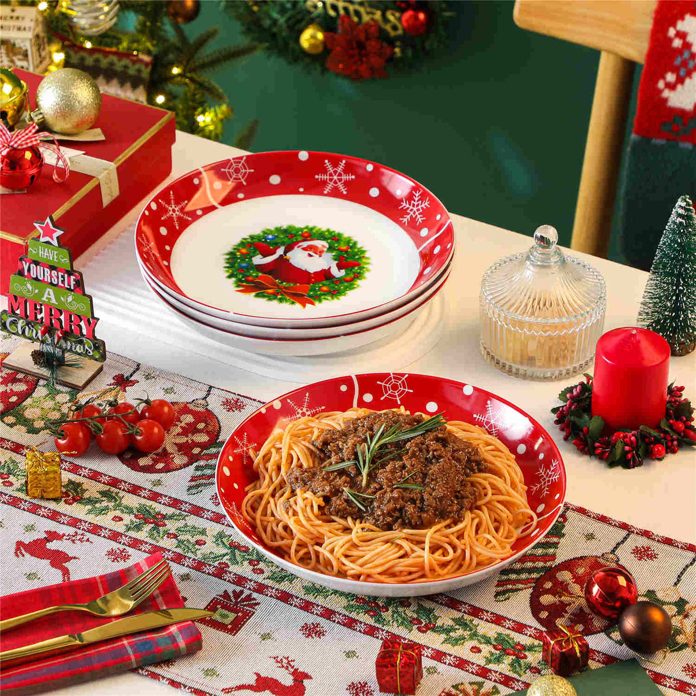 Santa Pasta Pasta Christmas Dinner Set Of Santa Claus Pasta