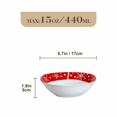 Santaclaus Cereal Bowls Set of 6