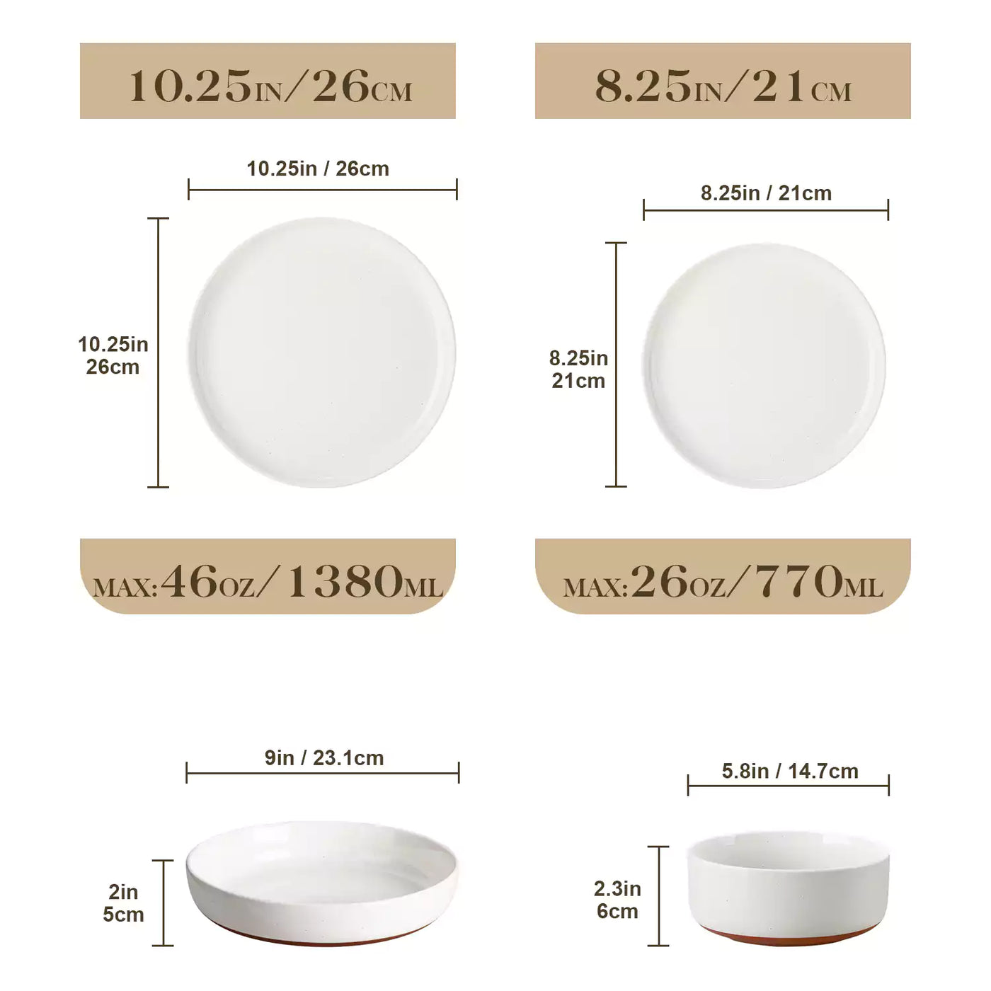 MALACASA Elegant Tara 16 Piece Stoneware Dinnerware Set, Combining Style And Functionality. Durable And Easy To Clean, Perfect For Everyday Meals Or Special Occasions - White#color_white