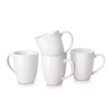 Porcelain Coffee Mugs Set of 4