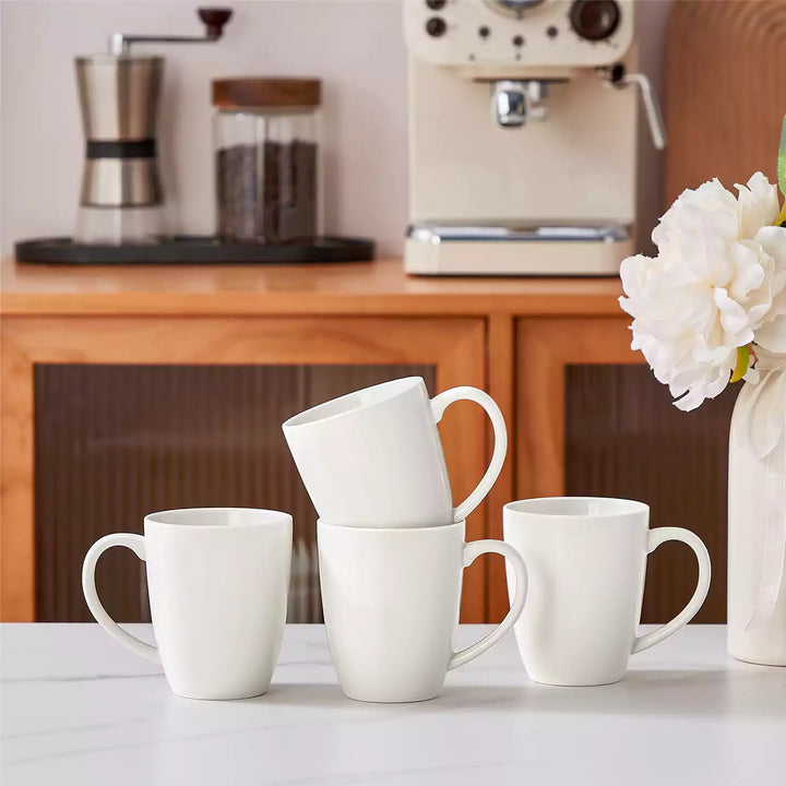Service à Café Pour 4 Personnes – Porcelaine Blanche, Occasion, élégance Simple