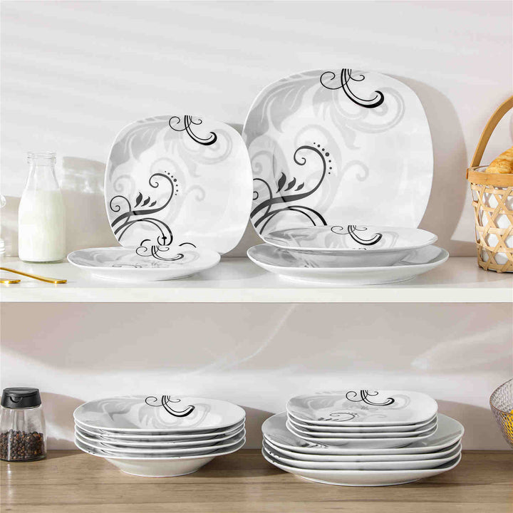 MALACASA Zoey 18 Piece Dinnerware Set