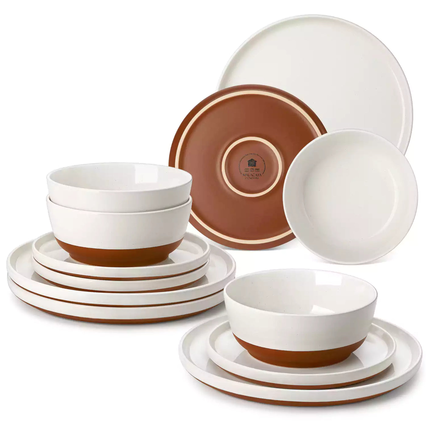 ROMANTISCHE STRASSE 食器セット 12点 Zora 12-Piece Stoneware Dinnerware Set | Service for 4