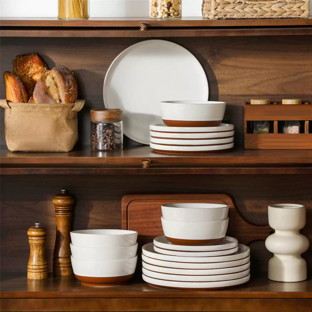 ZORA 18-Piece Stoneware Dinnerware Set | Service for 6