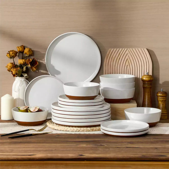 ZORA 18-Piece Stoneware Dinnerware Set | Service for 6