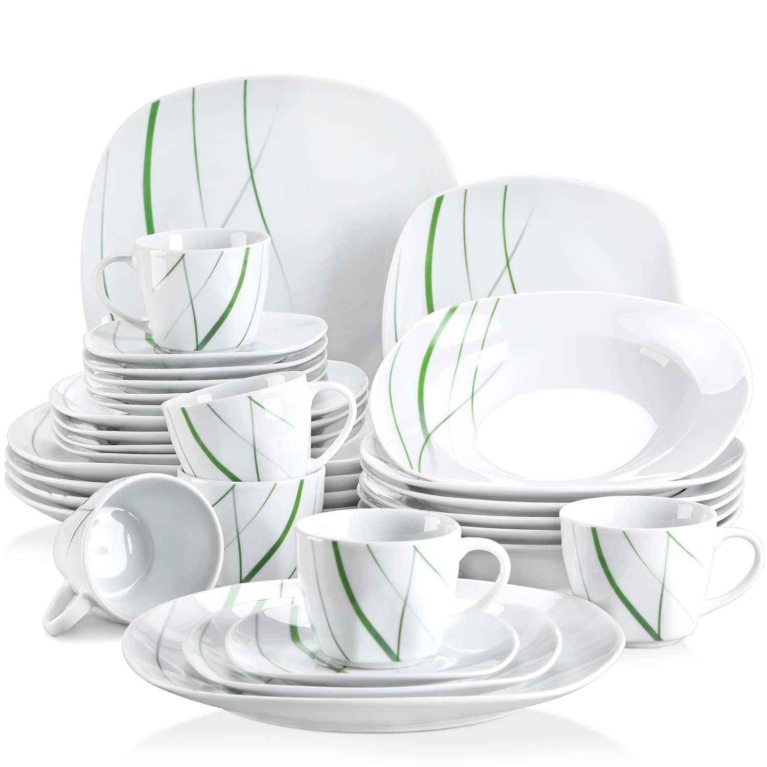 Tableware Full Set 30-Piece Complete Dinnerware Set | Modern Tableware for 6 | Shop Now