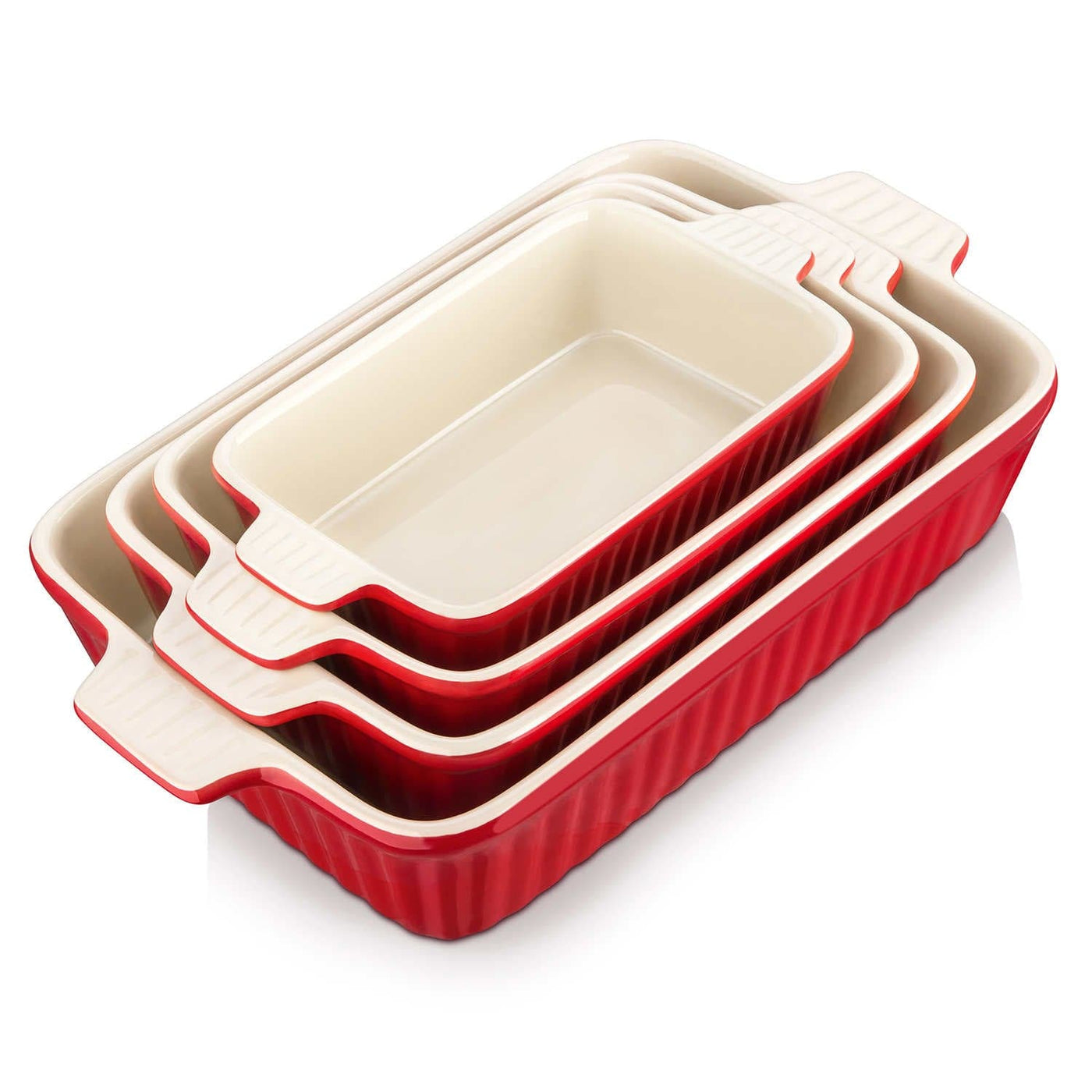 Bakeware Set Red Baking Dishes