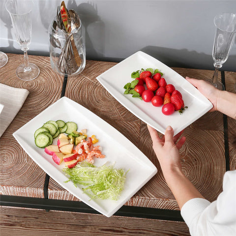 Set di 2 piatti Blance