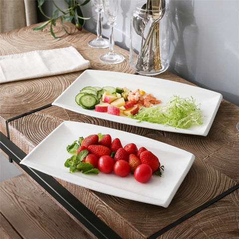 Set di 2 piatti Blance