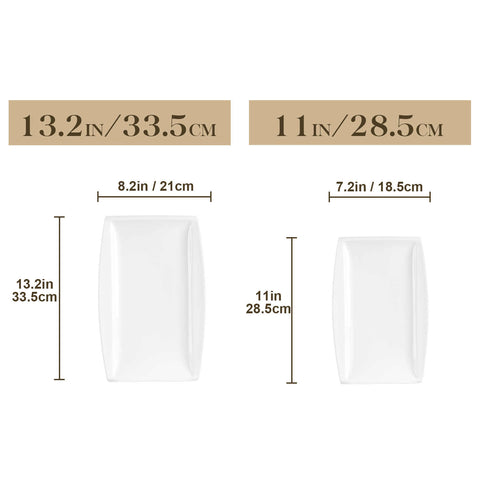 Set di 2 piatti Blance