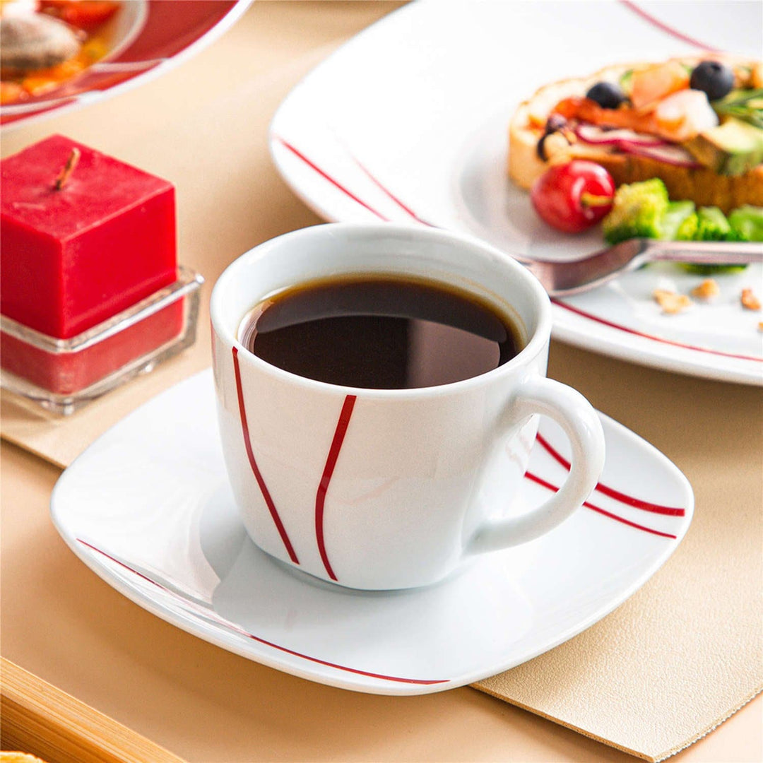 MALACASA Assiette Série FELISA, 36 pièces Service de Table Complet en